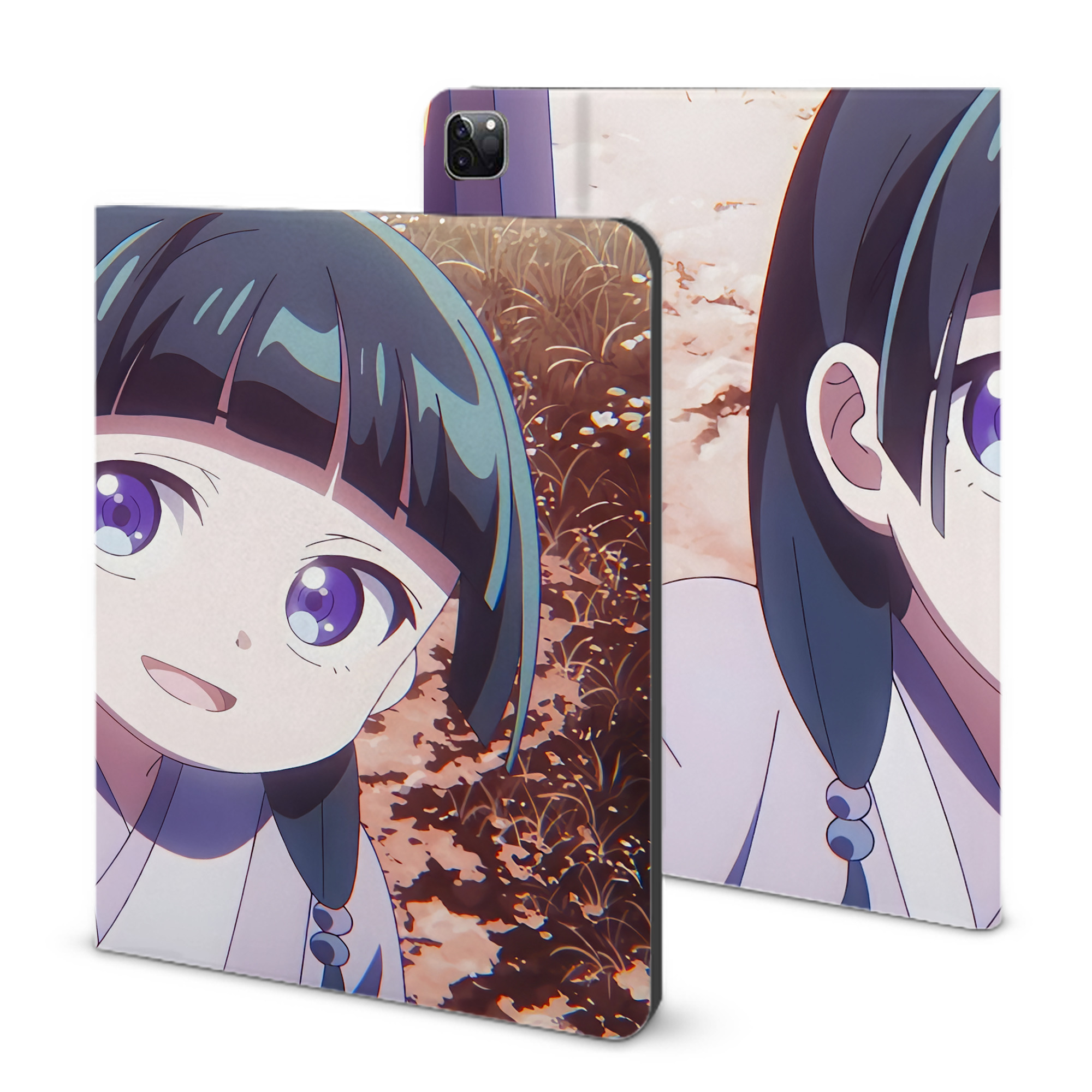 （画像用） 薬屋のひとりごと The Apothecary Diaries IPad ケース ブック型 PUレザー TPU 耐衝撃 軽量 薄型 ペン収納なし 全面保護 IPad 各モデル対応